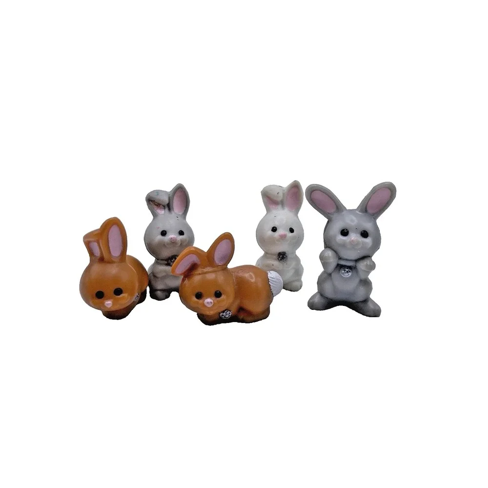 Vtg Kenner Tonka Littlest Pet Shop 1992 Baby Bunnies Lot of 5